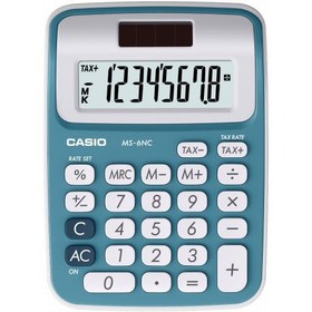 تصویر ماشین حساب کاسیو مدل MS-6NC برای سطح مقطع اول دبستان ا Casio MS-6 NC Calculator Casio MS-6 NC Calculator
