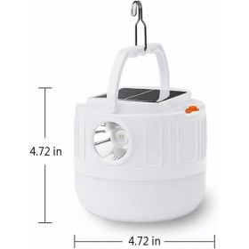 تصویر چراغ اضطراری و شارژی ۱۰۰ وات دوکاره با چراغ قوه 