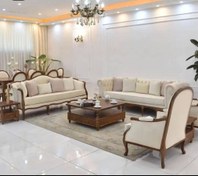 تصویر مبل کلاسیک فرانسوی مدل بهاران ظرفیت ۸ نفره 