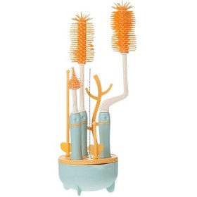 تصویر برس شیشه شور و آبچکان هشت تکه ماماس پاپاس Mamas Papas Glass brush set code : 140605