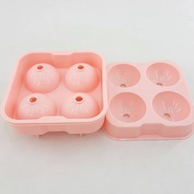 تصویر قالب یخ کروی 4تایی 