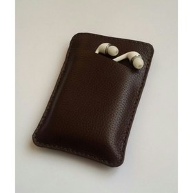 تصویر کاور پاوربانک چرم قهوه ای 