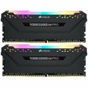 تصویر رم کامپیوتر کورسیر دو کاناله Vengeance RGB Pro فرکانس 4000 مگاهرتز DDR4 تایمینگ CL18 حافظه 32 گیگابایت Corsair Vengeance RGB Pro Dual Channel CL18 4000MHz DDR4 32GB Computer RAM