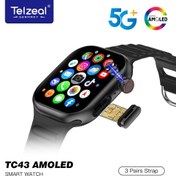 تصویر ساعت هوشمند Telzeal مدل TC43 با دوربین مخفی و سیم کارت خور 