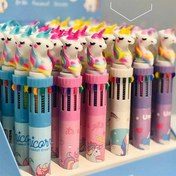 تصویر خودکار 6 رنگ یونی کورن کوتاه 6-color unicorn short pen