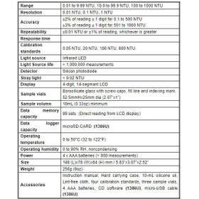 تصویر کدورت سنج پرتابل برند TES مدل TES-1386 TES-1386 Turbidity Meter