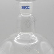 تصویر بالن شیشه‌ای ته صاف روداژ دار یونی لب 