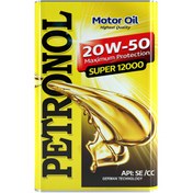 تصویر روغن موتور خودرو پترونول سوپر 12000 20W50 فلزی حجم 4 لیتر Petronol Super 12000 20W50 Engine Oil Steel 4L