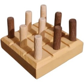 تصویر بازی دوز مدل چوبی 