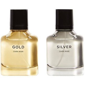 تصویر پک عطر مردانه زارا gold+silver حجم 2*30ml 