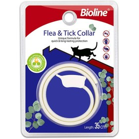 تصویر قلاده ضد کک و کنه گربه بایولاین لیمویی Flea and Tick collar for cat lemon flavour 