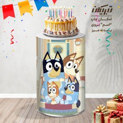 تصویر میز تولد کارتون بلویی 