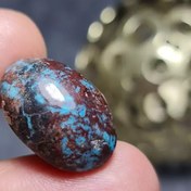 تصویر نگین سنگ طبیعی فیروزه خاص معدنی کد 29089 