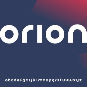 تصویر فونت انگلیسی تایپوگرافی Orion برای ایلاستریتور 