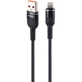 تصویر کابل آیفونی فست شارژ Arson AN-A3 3A 1m Arson AN-A3 3A 1m LIGHTNING Fast Charging Cable