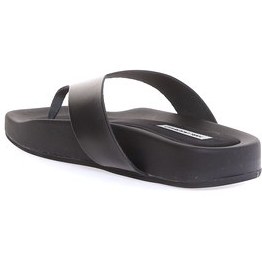 تصویر دمپایی مشکی زنانه سیاه Kl81500 اورجینال Karl Lagerfeld 