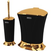 تصویر سطل و برس نقره ای متالیک (صبا) salam