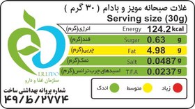 تصویر گرانولا روزانه بادام و مویز 