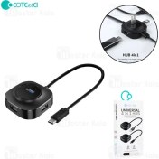 تصویر هاب 4 پورت تایپ سی کوتتسی Coteetci 83008 