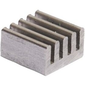 تصویر هیت سینک کوچک سایز 9*9 میلیمتر Aluminium heatsink small 9mm*9mm*5mm