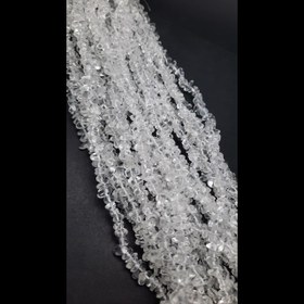 تصویر ریسه سنگ شکسته کوارتز سفید 