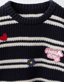 تصویر ژاکت یقه دوچرخه‌ای با طرح گلدوزی از برند زارا (بچه گانه) 