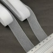 تصویر تور دبی 2 سانت سفید | نوار دبی | تور گرن | نوار گرن 