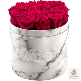تصویر Pink Eternal Roses in White Marble Box | کد: ZNB-1J14 