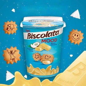 تصویر بیسکویت لیوانی بیسکولاتا با طعم نارگیل وزن 125 گرم Biscolata Mood Hindistan Cevizi 125 g