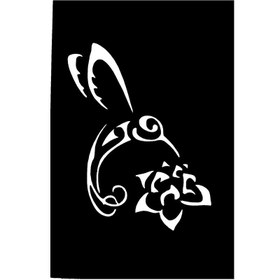 تصویر شابلون تتو موقت مدل مرغ مگس خوار 122 بسته 2 عددی 