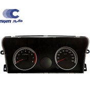 تصویر جلو آمپر دیجیتالی پراید E4 مجهز به CIMO2 برند کروز پلاس 