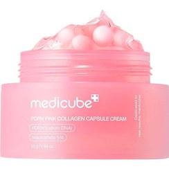 تصویر کرم کپسولی مدی کیوب مدل PDRN صورتی و کلاژن 55 میلی لیتر Medicube PDRN Pink Collagen Capsule Cream 55 ml