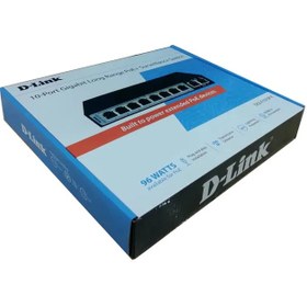 تصویر سوئیچ 8 پورت POE گیگابیتی و دسکتاپ دی لینک مدل DGS-F1010P-E 