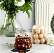 تصویر لیوان حبابی بلور شفاف 