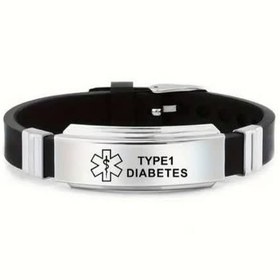 تصویر دستبند مخصوص افراد دیابتی قفل دار Bracelets for diabetics