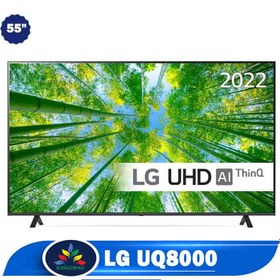 تصویر تلویزیون هوشمند 55 اینچ ال جی مدل 55UQ80 LG 55UQ8000 55-Inch IPS 4K Smart TV