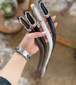 تصویر کمربند باریک طرح دفورمه 