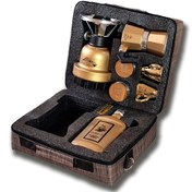 تصویر کیف پک قهوه ساز مسافرتی مدل t12dg طلایی مناسب کمپ و هدیه کادو 