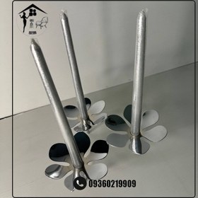 تصویر شمعدان گل فلزی طرح ایکیا 