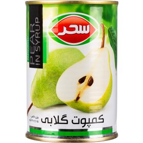 تصویر سحر کمپوت گلابی 410 گرم 