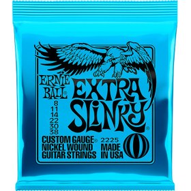 تصویر سیم گیتار ارنیبال مدل 2225 Extra Slinky 8-38 - Ernie Ball 