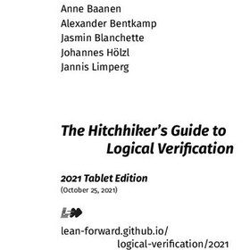 تصویر دانلود کتاب The Hitchhiker’s Guide to Logical Verification 2021 کتاب انگلیسی راهنمای تائید منطقی The Hitchhiker’s Guide 2021
