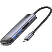 تصویر هاب 6 پورت تایپ سی مک دودو مدل MCDODO 6IN1 USB-C HUB HU-774 