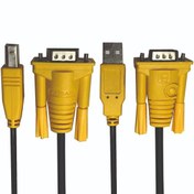 تصویر کابل کی وی ام 1.5 متری KVM USB دی تک DTECH 