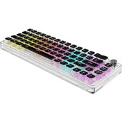 تصویر کیبورد گیمینگ مکانیکی پرودو مدل PDX223 با سیم ۶۷ کلید شفاف 