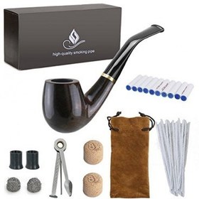 تصویر ست پیپ جویولدلف همراه کلیه لوازم جانبی Joyoldelf Wooden Tobacco Smoking Pipe Set W0301 