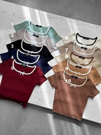 تصویر کراپ یقه خشتی پاپیونی 