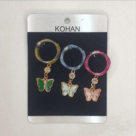 تصویر حلقه روسری آویزدار – بسته ۳ عددی – طرح ۲۱ 