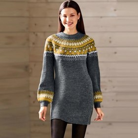 تصویر پیراهن بافتنی بلند زنانه اسمارا 