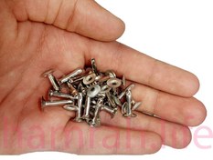 تصویر پرچ زیر و رو کف 9 پایه 15 میلی متر یه رو کروم 